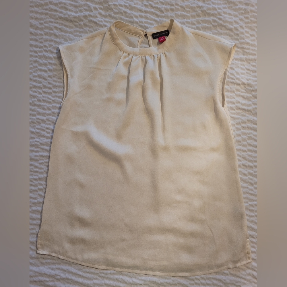 Vince Camuto Sleevless Blouse Cream XXS